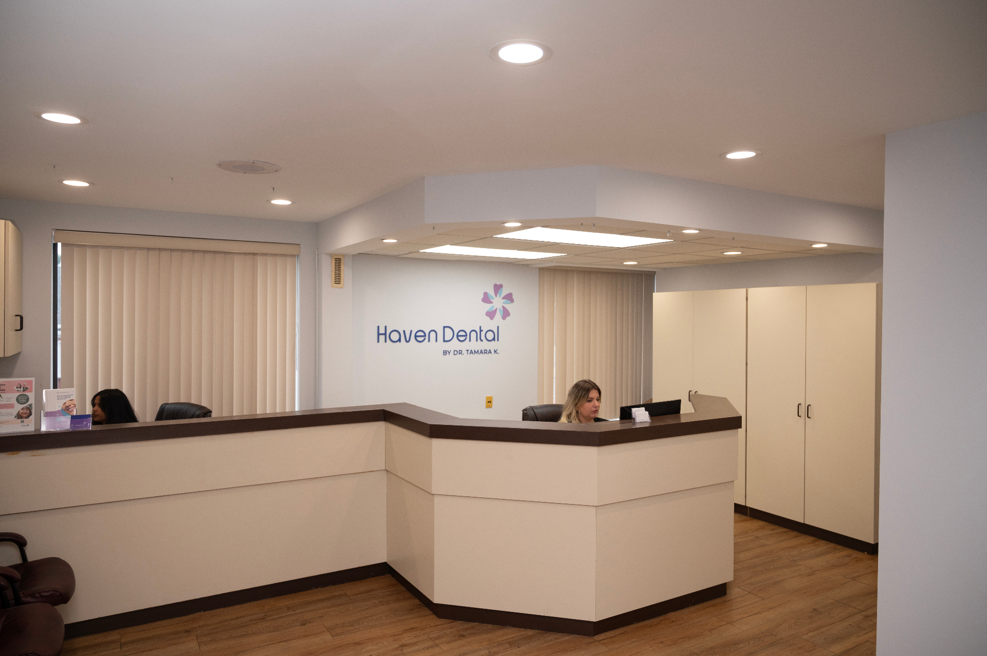 Haven Dental reception area in Stoney Creek, Hamilton